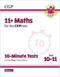 CGP 11+ MATHS CEM 10-MINUTE TESTS BOOK 1 & 2