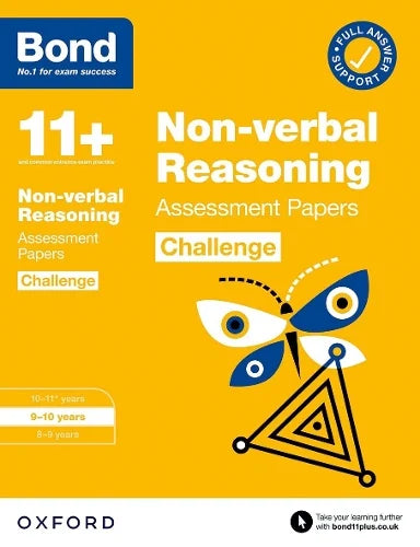 BOND 11+ NON-VERBAL REASONING ASSESSMENT PAPERS CHALLENGE AGES 9-10