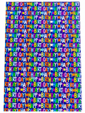 COLOURFUL STRIPES GIFT WRAP: HAPPY BIRTHDAY STARS GIFT WRAP