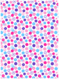 WRAPPING PAPER: PINK AND BLUE CONTEMPORARY FLOWERS
