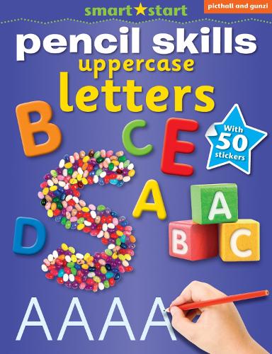 PENCIL SKILL UPPERCASE LETTERS: WITH 50 STICKERS