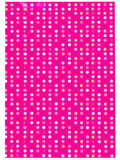 WRAPPING PAPER: PINK, GOLD AND BLUE SPOTS GIFT WRAP