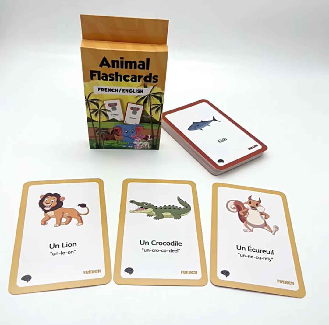 ANIMALS FLASHCARD FRENCH/ ENGLISH