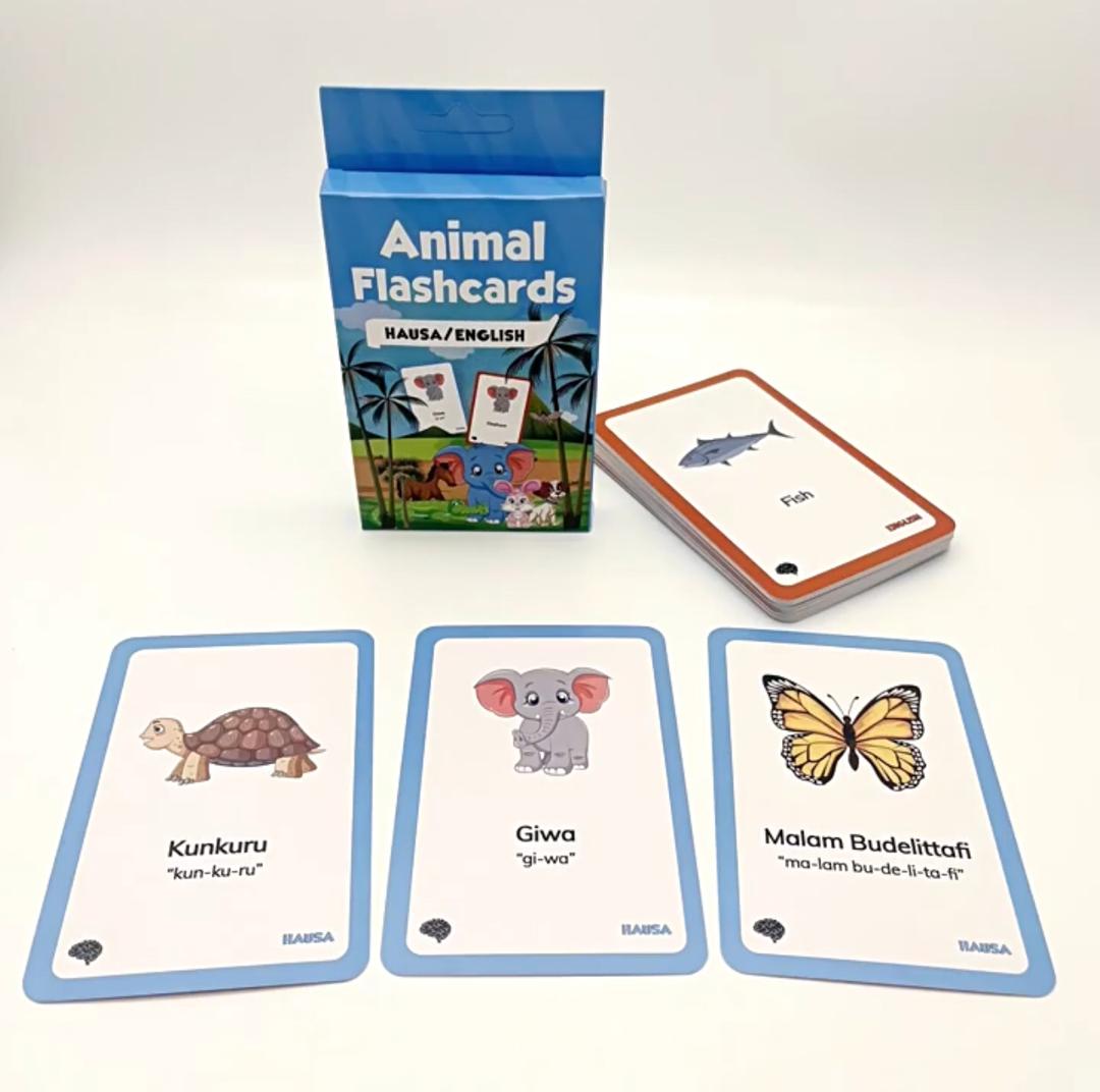ANIMALS FLASHCARD HAUSA/ ENGLISH