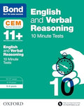 BOND 11+CEM ENGLISH AND VERBAL REASONING 10-MINUTE TESTS AGES 8-9