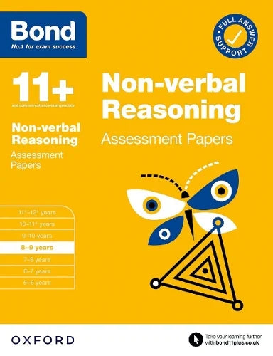 BOND 11+ NON-VERBAL REASONING ASSESSMENT PAPERS AGES 8-9