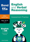 BOND 11+ CEM ENGLISH & VERBAL REASONING ASSESSMENT PRACTICE AGES 10-11