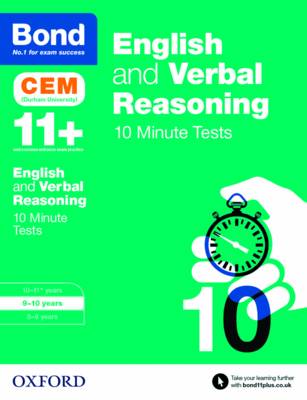 BOND 11+ CEM ENGLISH AND VERBAL REASONING 10-MINUTE TESTS AGES 9-10