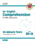 CGP 11+ ENGLISH COMPREHENSION FOR GL ASSESSMENT 10-MINUTE TESTS AGS 10-11 BOOK 1 & 2