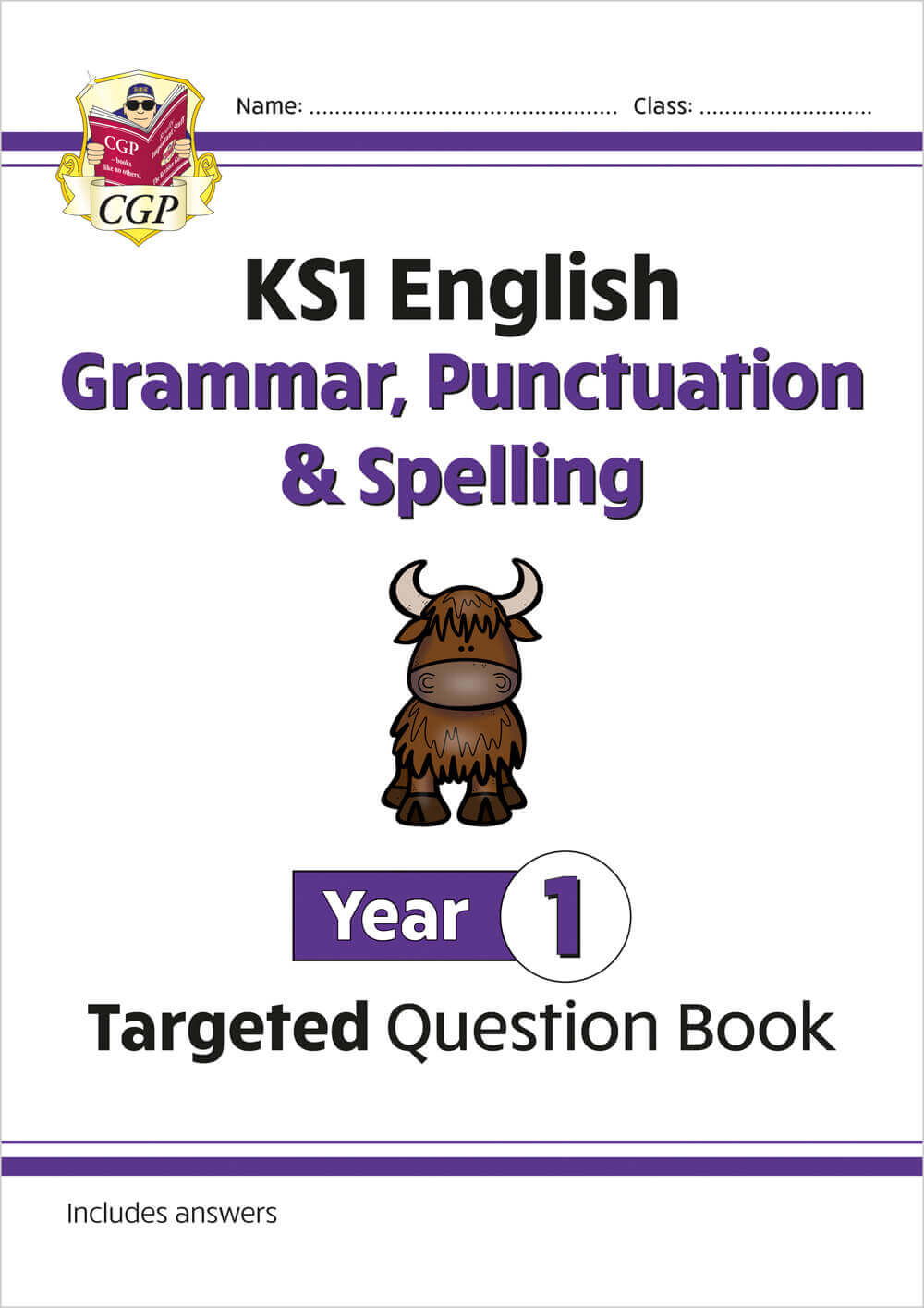 CGP KS2 ENGLISH GRAMMAR, PUNCTUATION, & SPELLING YEAR 1 TARGETED QUESTION BOOK
