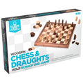 WOODEN CHESS & DRAUGHTS