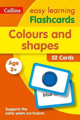 COLLINS EASY LEARNING FLASHCARDS COLOURS AND SHAPES AGES 3+