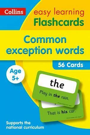 COLLINS EASY LEARNING FLASHCARDS: COMMON EXCEPTION WORDS