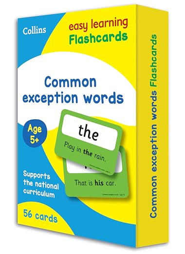 COLLINS EASY LEARNING FLASHCARDS : COMMON EXCEPTIONAL WORDS