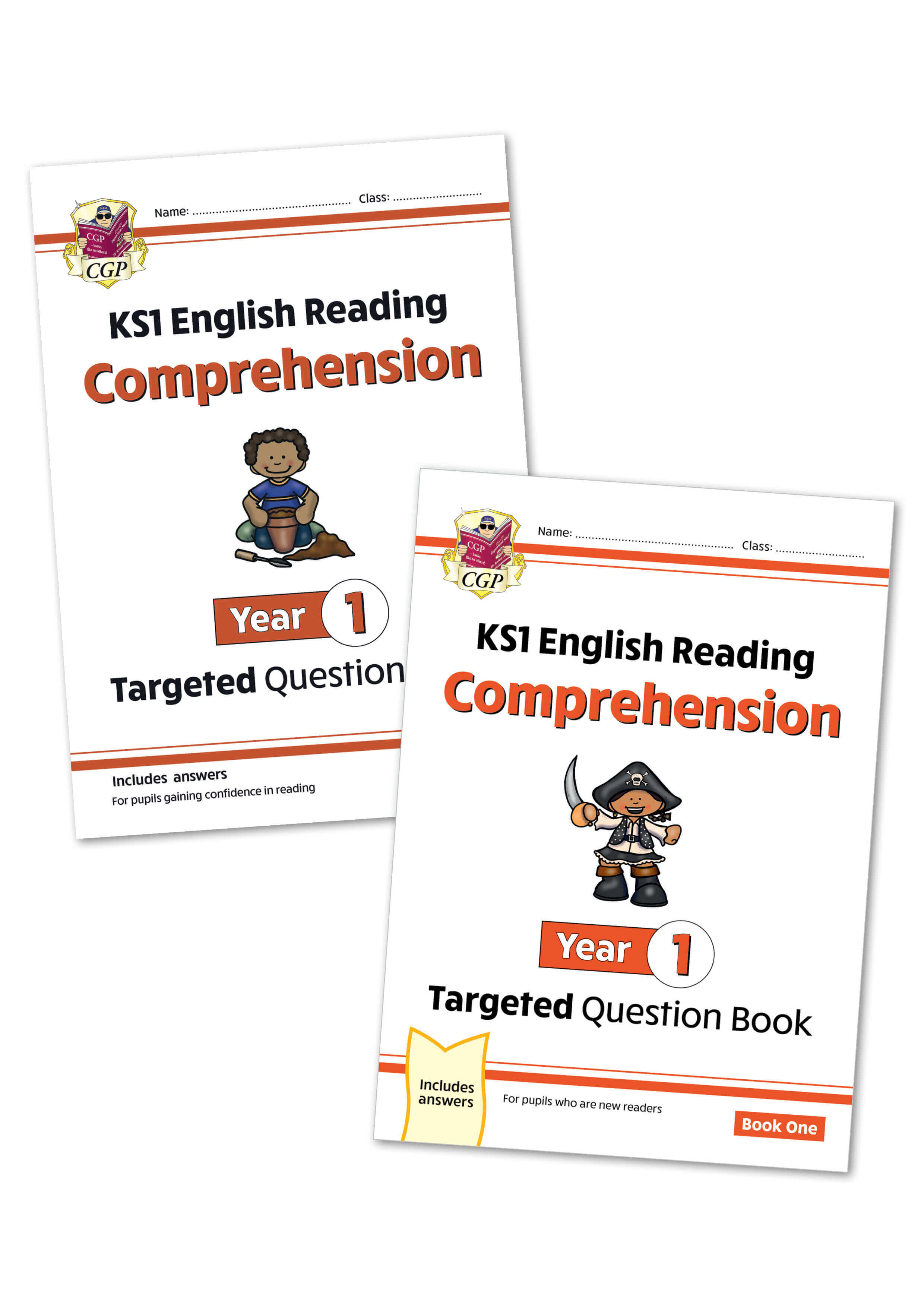 CGP KS1 ENGLISH READING COMPREHENSION YEAR 1 BOOK 1&2