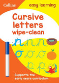 COLLINS EASY LEARNING CURSIVE LETTERS WIPE-CLEAN