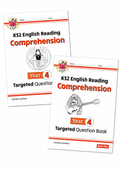 CGP KS2 ENGLISH READING COMPREHENSION YEAR 4 TARGETED QUESTION BOOK 1 & 2