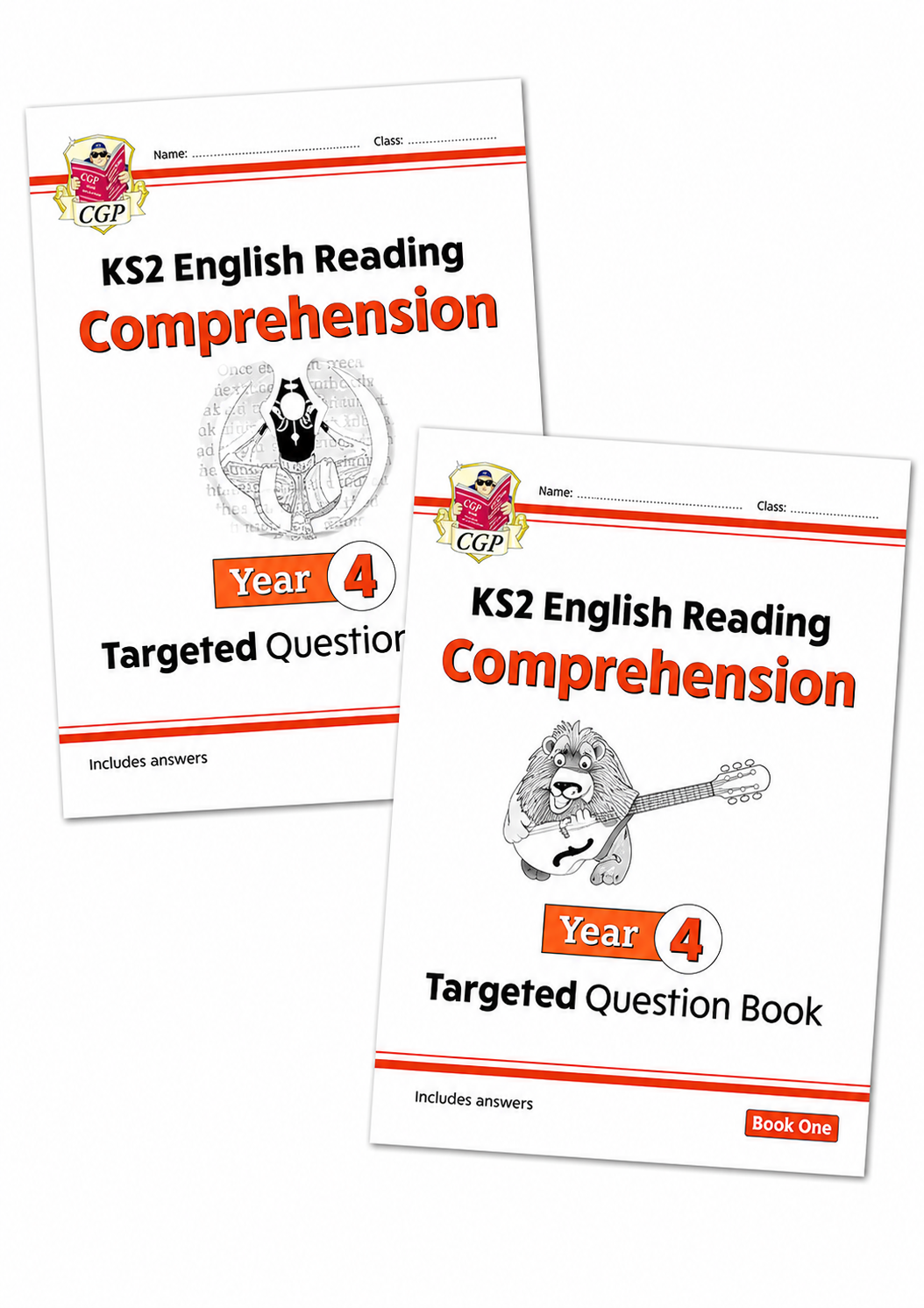 CGP KS2 ENGLISH READING COMPREHENSION YEAR 4 TARGETED QUESTION BOOK 1 & 2