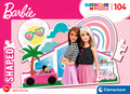 BARBIE SUPERCOLOR SHAPED BARBIE-104 PIECES-JIGSAW PUZZLE