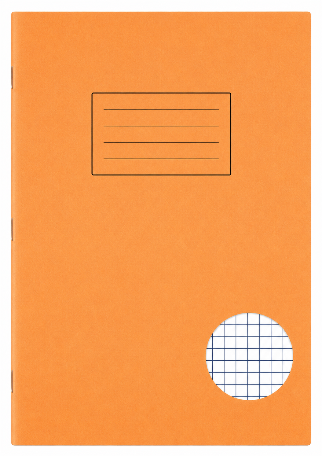 SILVINE EXERCISE BOOK A5 SMALL ORANGE 5MM SQUARES