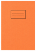 SILVINE EXERCISE BOOK A4 BIG ORANGE