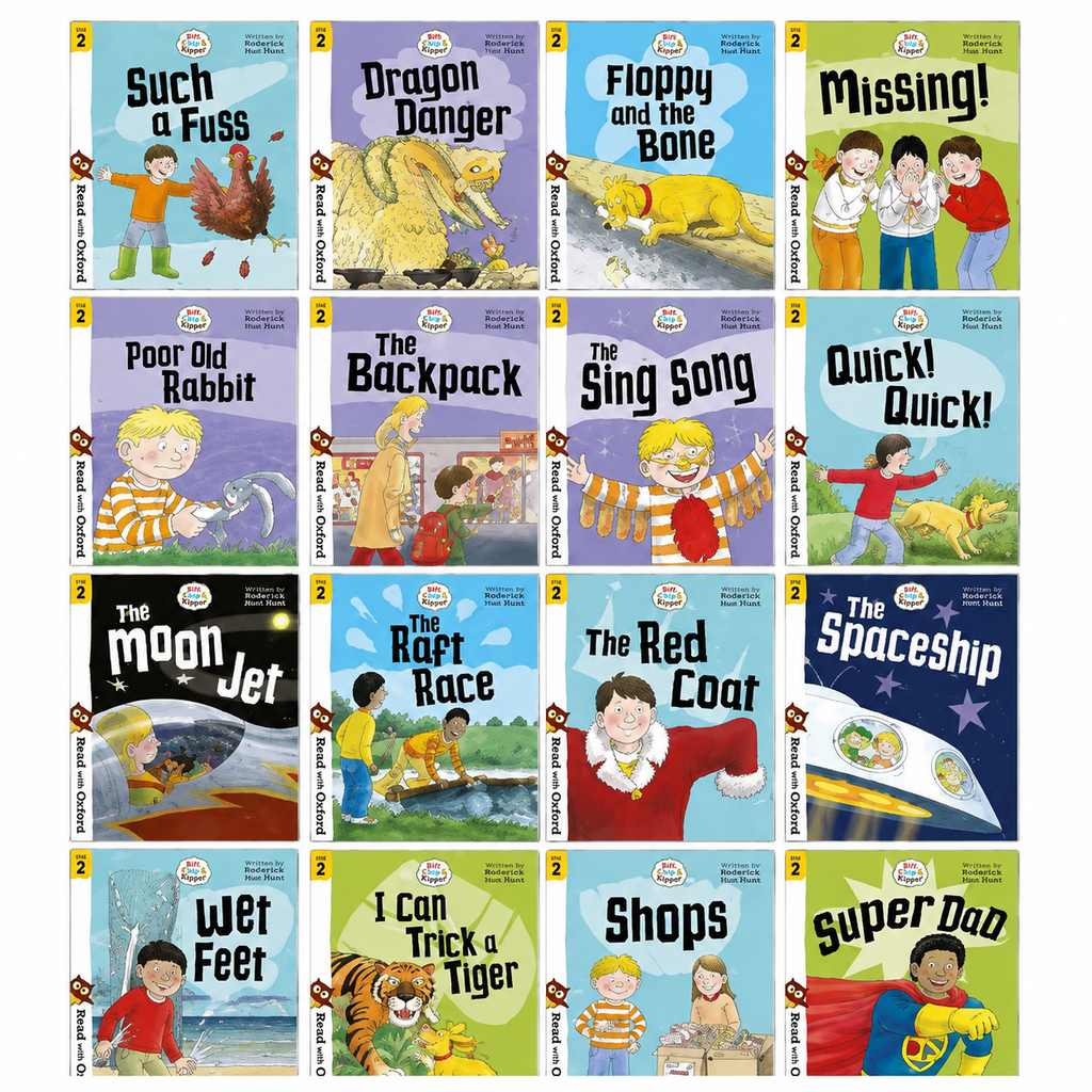 READ WITH OXFORD: BIFF, CHIP & KIPPER 16 BOOKS COLLECTION STAGE 2