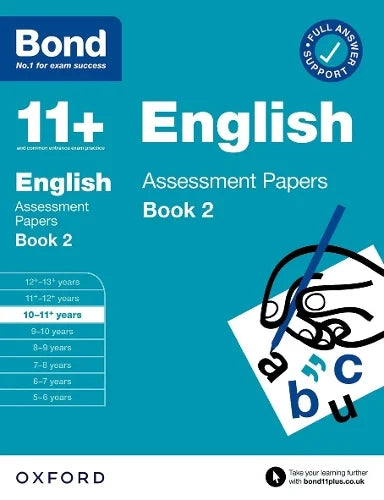 BOND 11+ ENGLISH ASSESSMENT PAPERS AGES 10-11+ BOOK 2