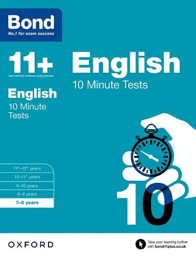 BOND 11+ ENGLISH 10-MINUTE TESTS AGES 7-8