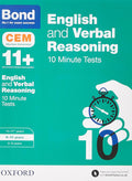 BOND 11+ CEM ENGLISH AND VERBAL REASONING 10-MINUTE TESTS AGES 9-10