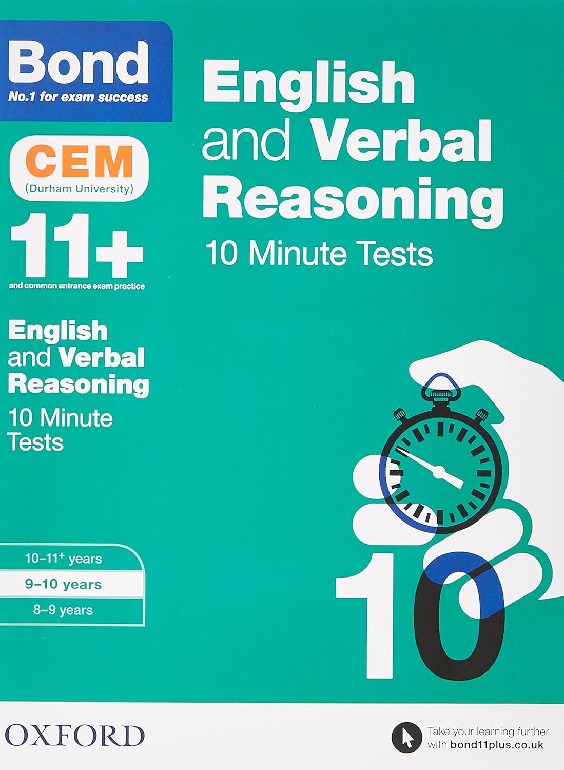 BOND 11+ CEM ENGLISH AND VERBAL REASONING 10-MINUTE TESTS AGES 9-10