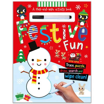FESTIVE FUN A PLAY AND WIPE ACTIVITY BOOK