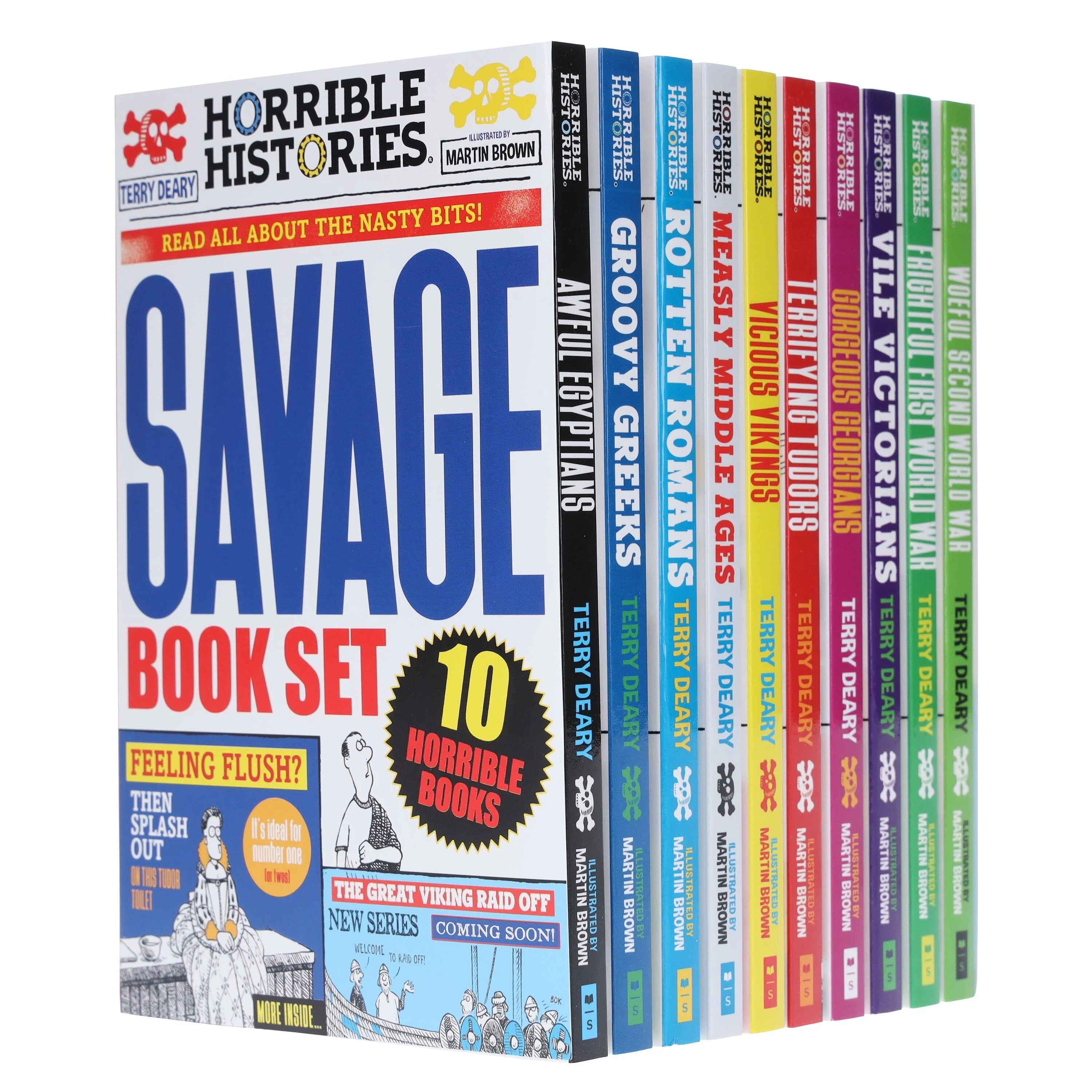 HORRIBLE HISTORIES: SAVAGE BOOK SET