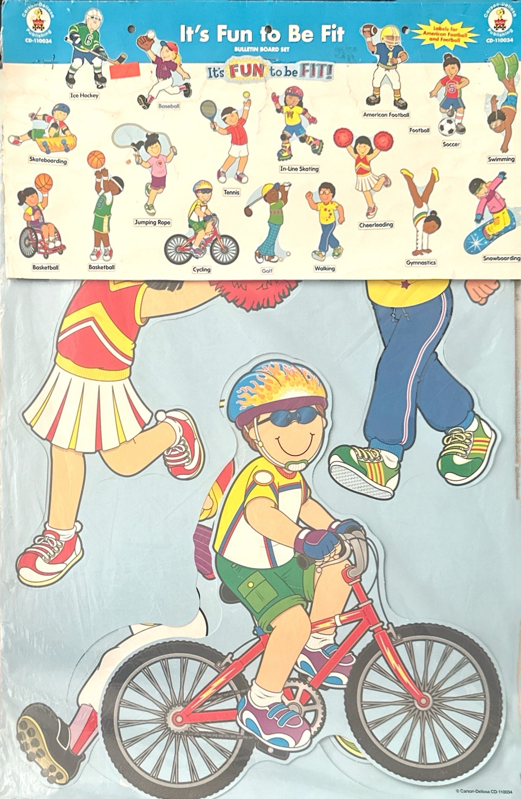 CARSON DELLOSA BULLETIN BOARD SET : IT'S FUN TO BE FIT