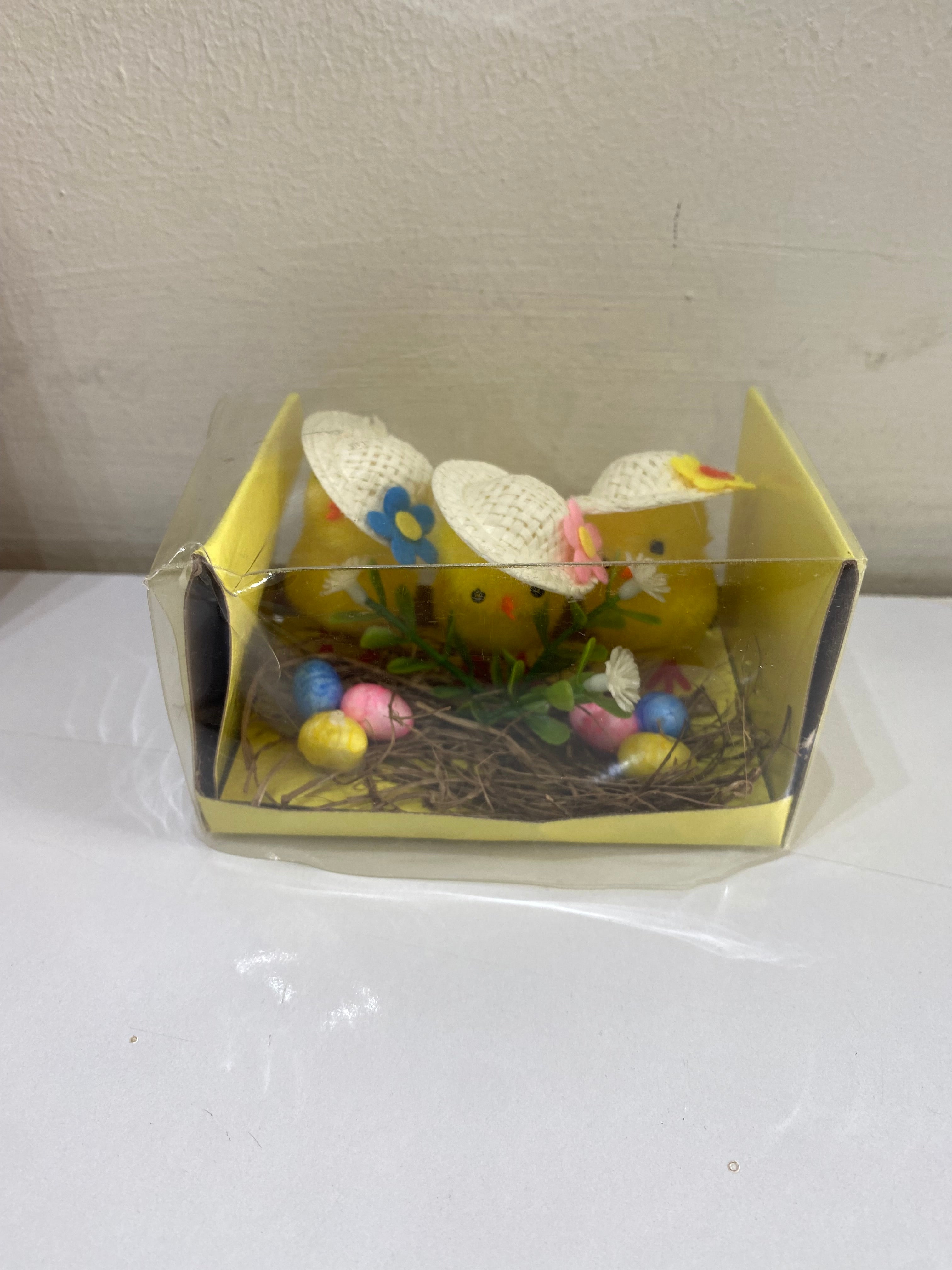 EASTER CHICKS; 3 PIECES
