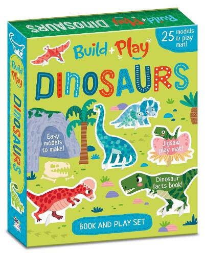BUILD + PLAY DINOSAURS: BOOK AND PLAY SET