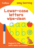 COLLINS EASY LEARNING LOWER-CASE LETTERS WIPE-CLEAN