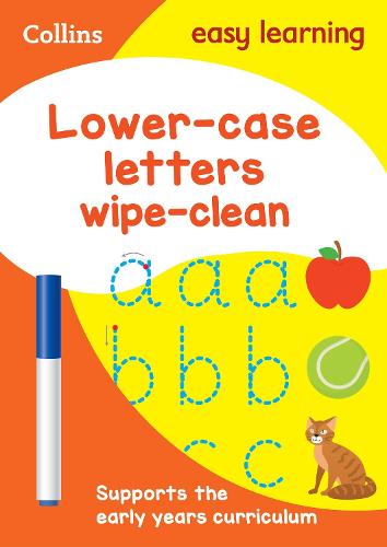 COLLINS EASY LEARNING LOWER-CASE LETTERS WIPE-CLEAN