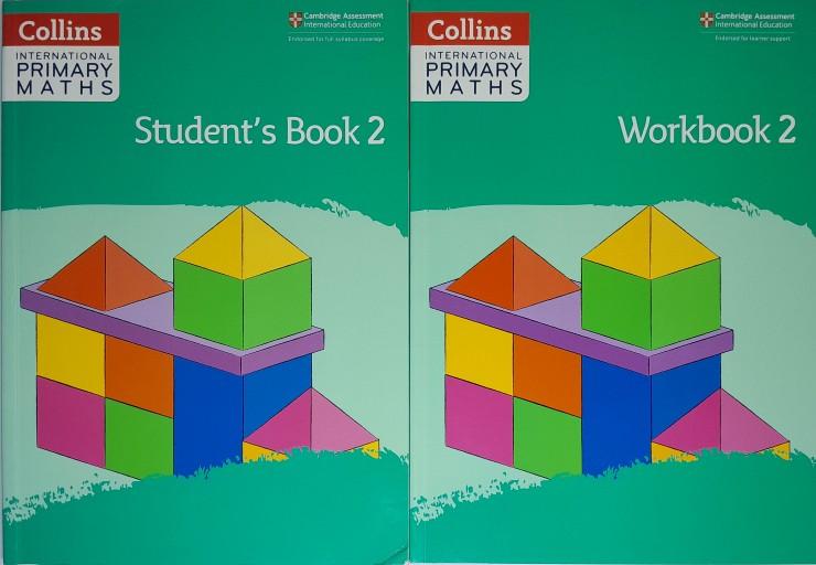COLLINS INTERNATIONAL PRIMARY MATHS STUDENT'S BOOK/WORKBOOK 2 BUNDLE