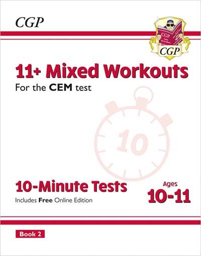 CGP 11+ MIXED WORKOUTS CEM TEST 10-MINUTE TESTS AGES BOOK 1&2