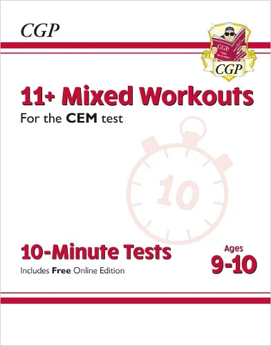 CGP 11+ MIXED WORKOUTS CEM  10-MINUTE TESTS AGES 9-10