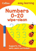 COLLINS NUMBERS 0-20 WIPE-CLEAN