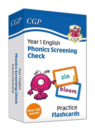 CGP YEAR 1 ENGLISH PHONICS SCREENING CHECK PRACTICE FLASHCARDS
