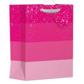 GIFTMAKER PINK STRIPES LARGE BAG