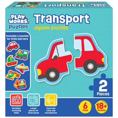 TRANSPORT VEHICLES 4 IN 1 JIGSAW PUZZLES