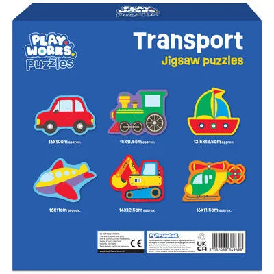 TRANSPORT VEHICLES 4 IN 1 JIGSAW PUZZLES