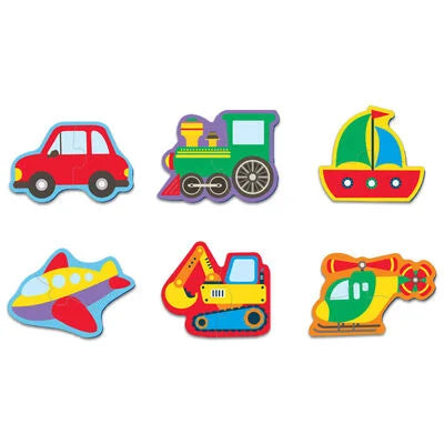 TRANSPORT VEHICLES 4 IN 1 JIGSAW PUZZLES