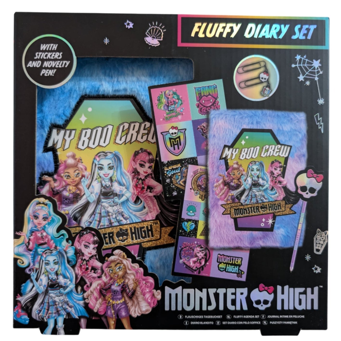 MONSTER HIGH: FLUFFY DIARY SET
