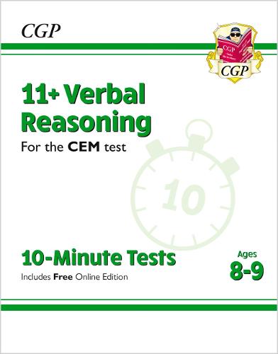 CGP 11+ VERBAL REASONING CEM 10-MINUTE TESTS