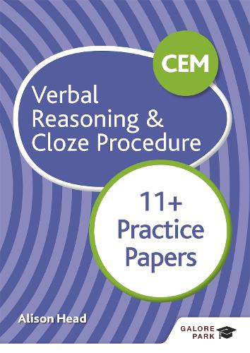 CEM VERBAL REASONING & CLOZE PROCEDURE 11+ PRACTICE PAPERS