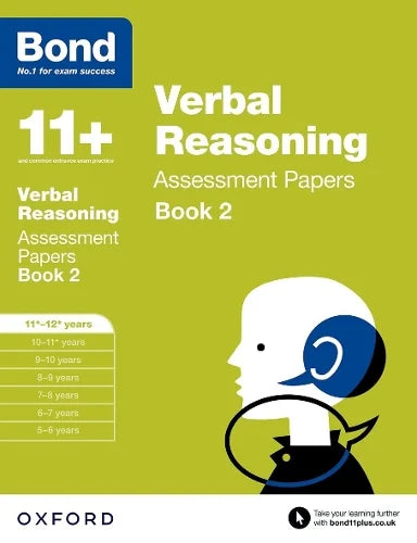 BOND 11+ VERBAL REASONING ASSESSMENT PAPERS AGES 11-12+ BOOK 2